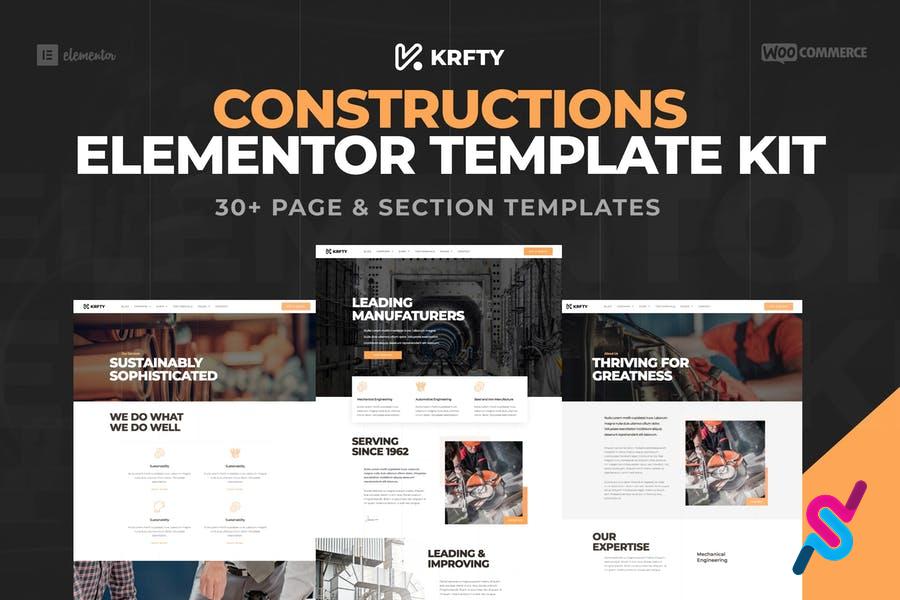 krafty-construction-industry-elementor-template-kit