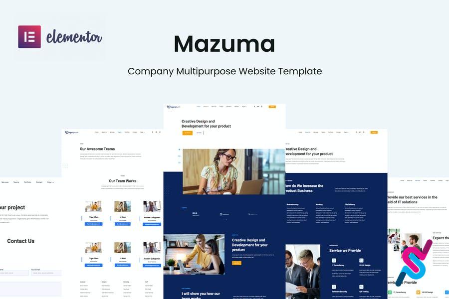 mazuma-business-elementor-template-kit